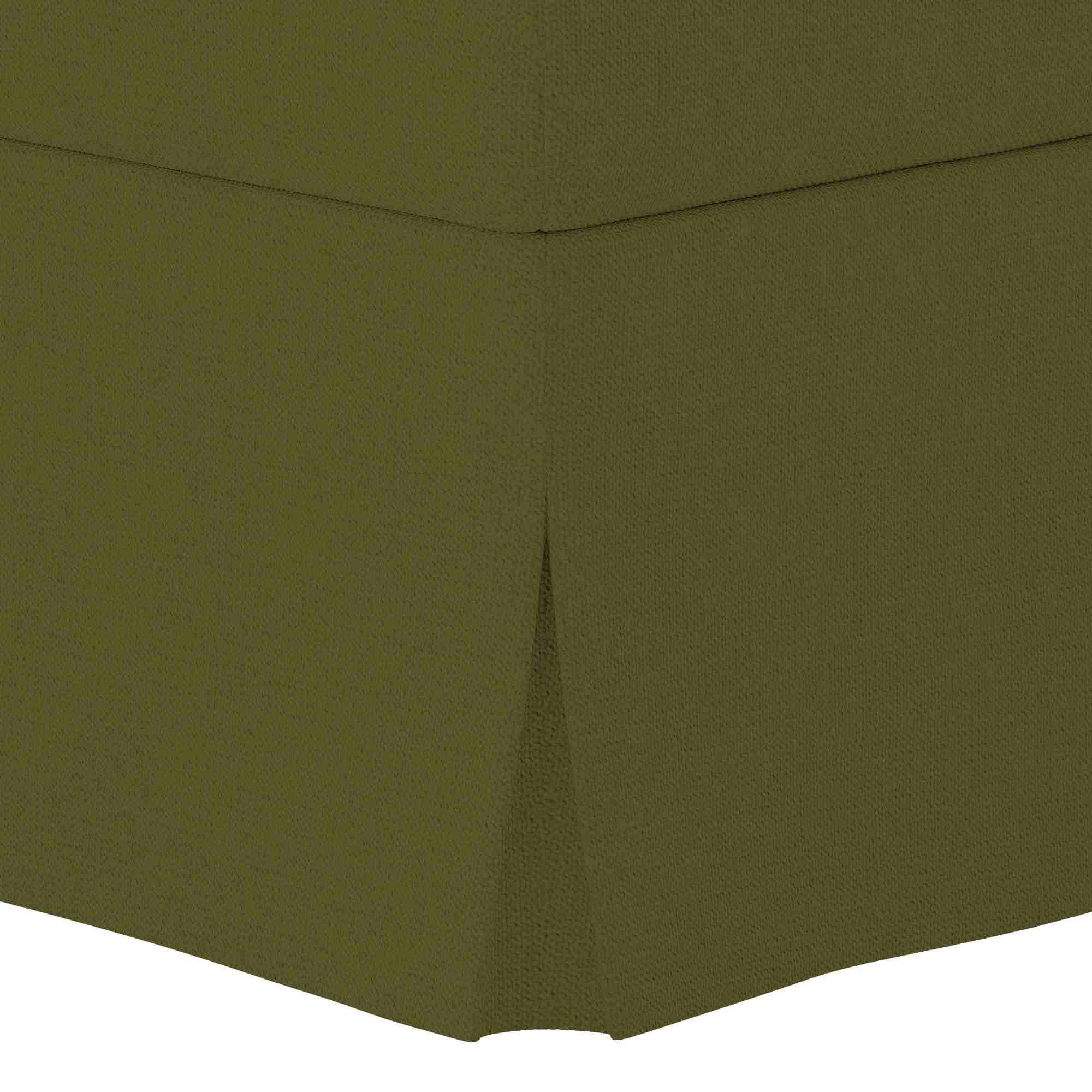 Ektorp Footstool Cover-Microfiber Olive