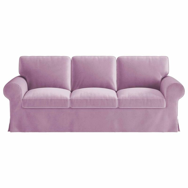 Ektorp 3 Seat Sofa Cover-Velvet Dusty rose