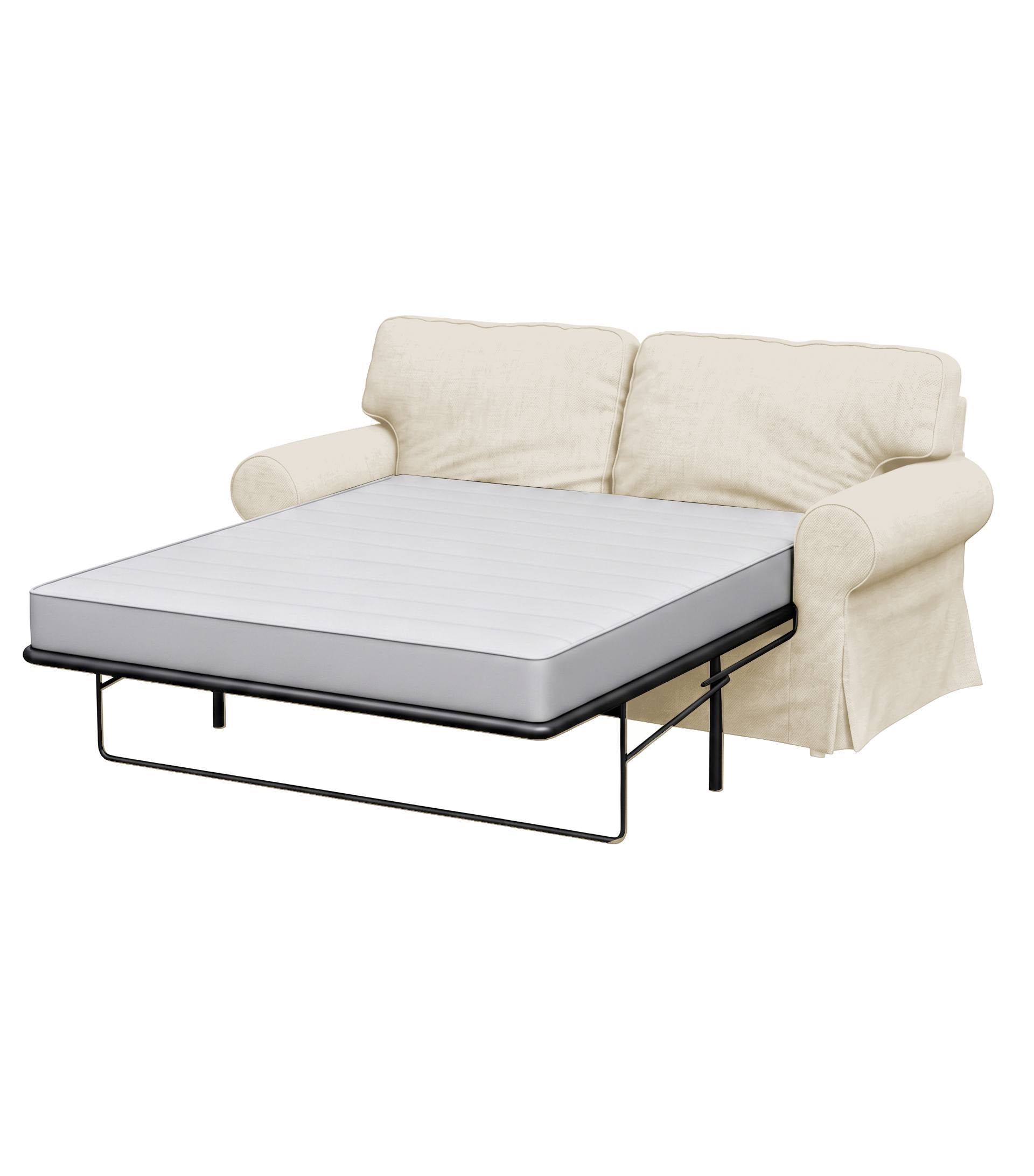 Ektorp Two-Seater Sofa Bed Cover-Cream-Structural Weave