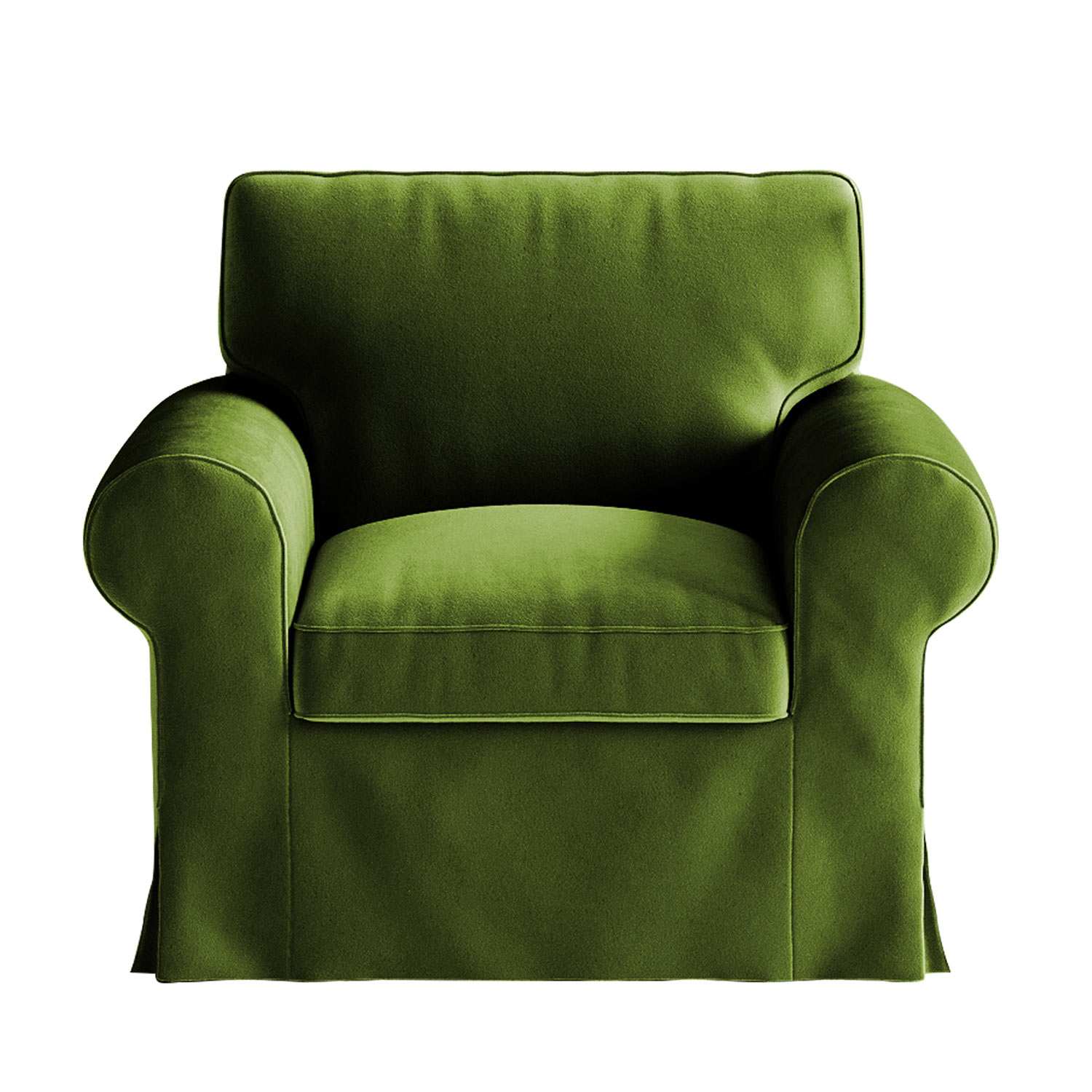 Ektorp Armchair Cover-Velvet Olive