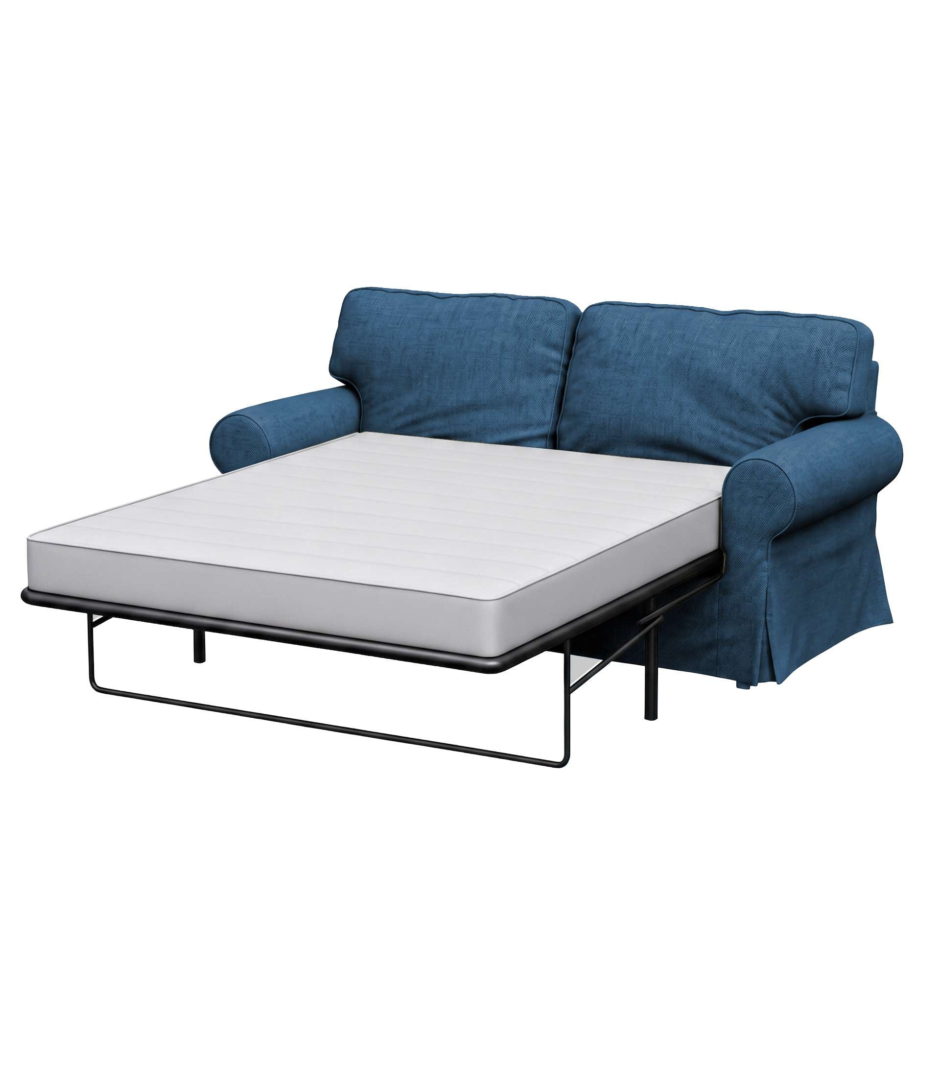 Ektorp Two-Seater Sofa Bed Cover-Powder blue-Structural Weave