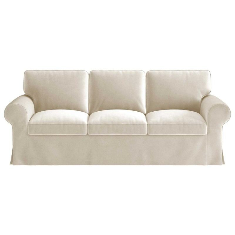 Ektorp 3 Seat Sofa Cover-Velvet Beige