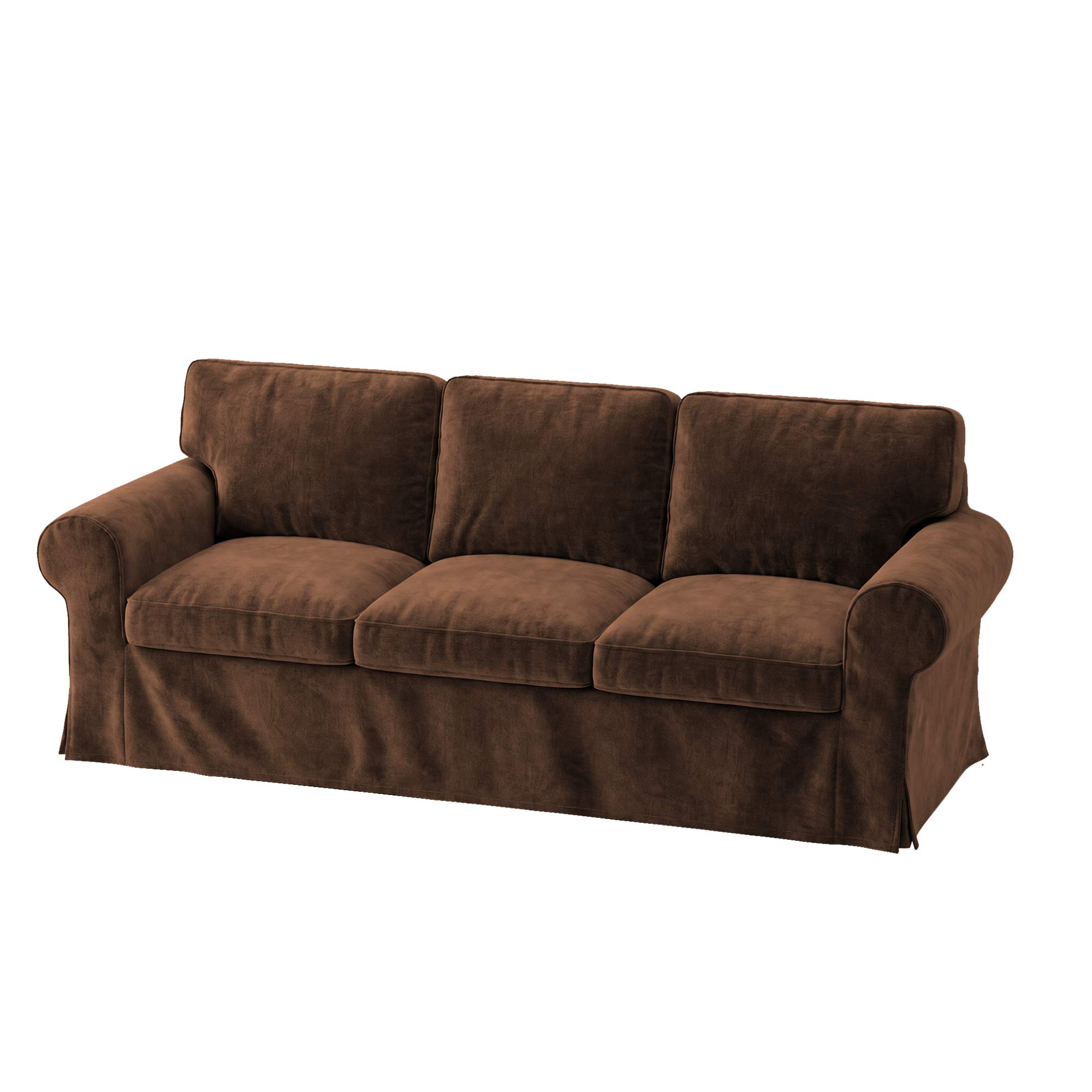 Ektorp 3 Seat Sofa Cover-Chenille Chestnut