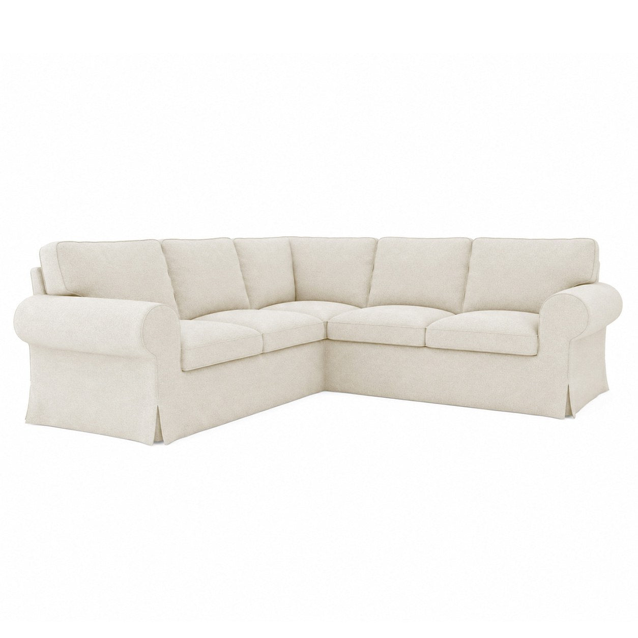 Ektorp 4 Seat Sofa Cover-Structural Weave Cream