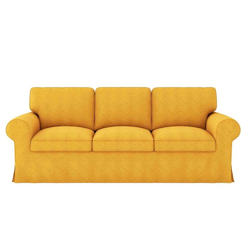 Ektorp 3 Seat Sofa Cover-Structural Weave Mango
