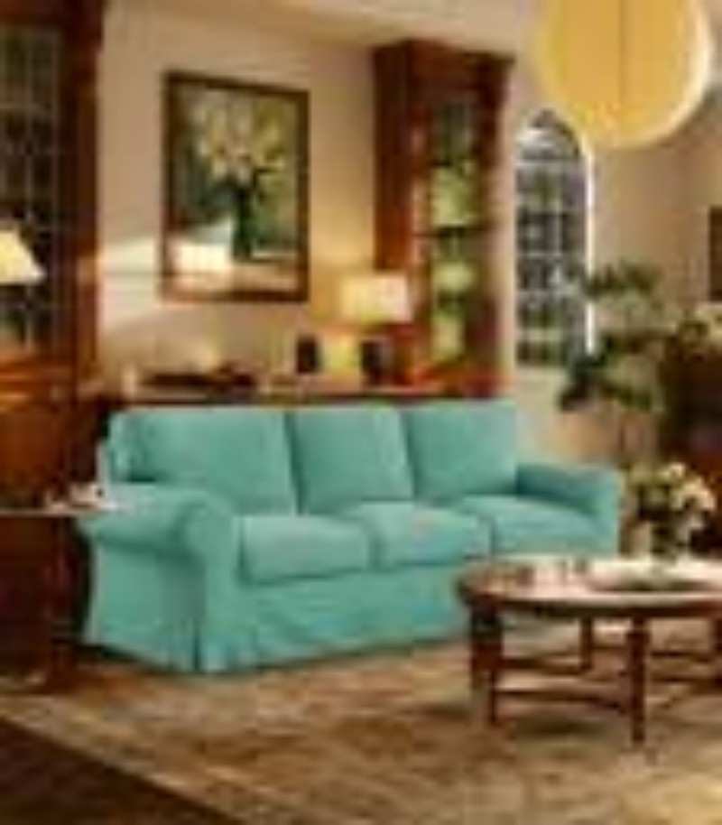 Ektorp 3 Seat Sofa Cover-Microfiber Mint