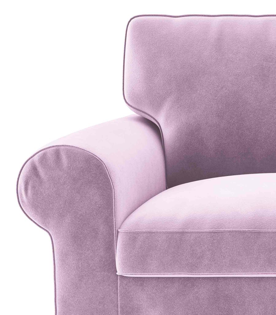 Ektorp 4 Seat Sofa Cover-Velvet dusty rose-Velvet