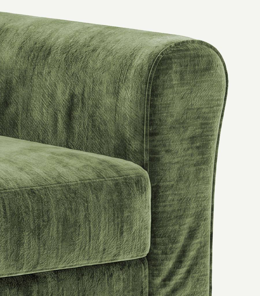 Ektorp 3 Seat Sofa Cover-Chenille Cypress Green