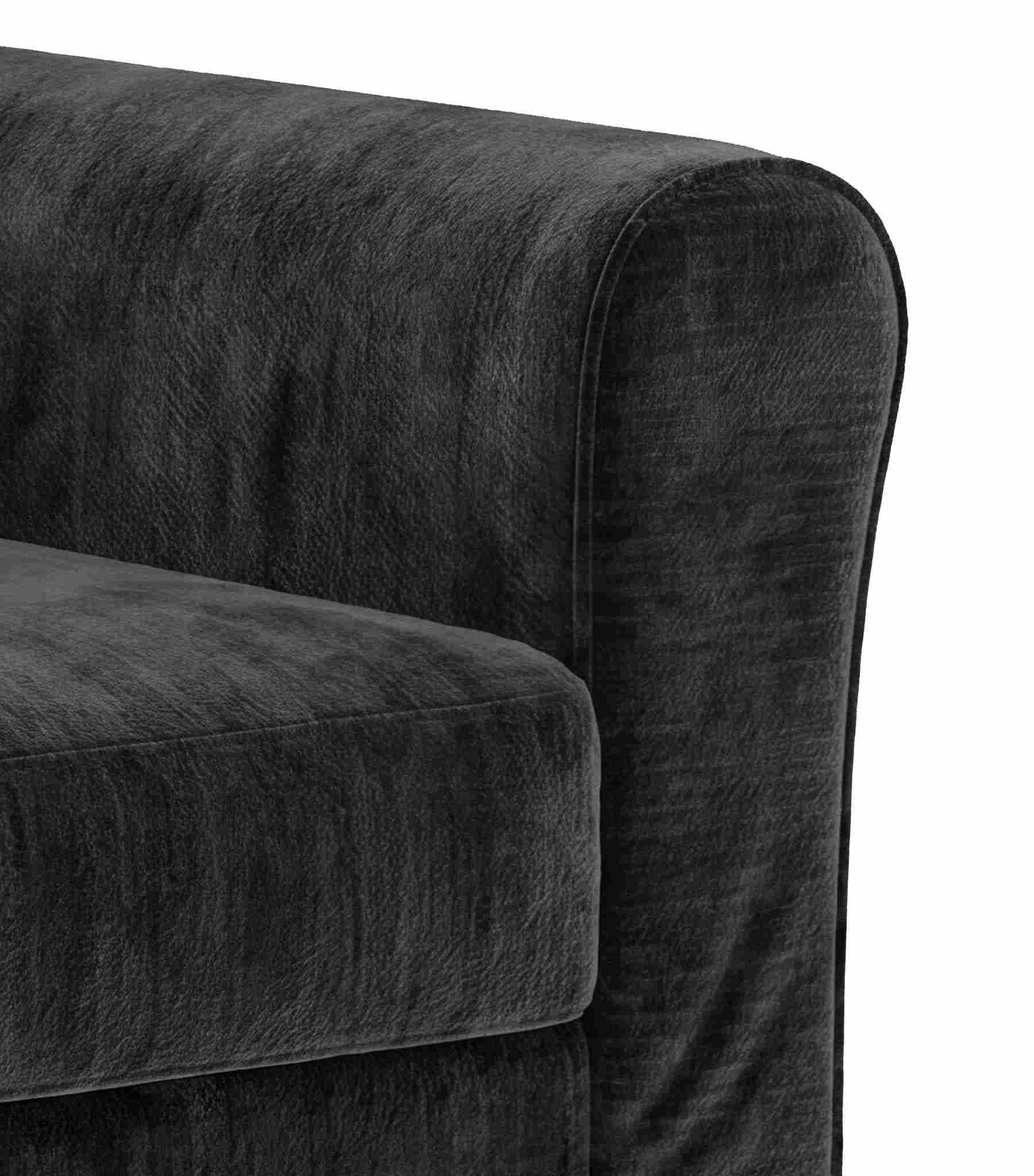 Ektorp Two-Seater Sofa Bed Cover-Chenille Graphite