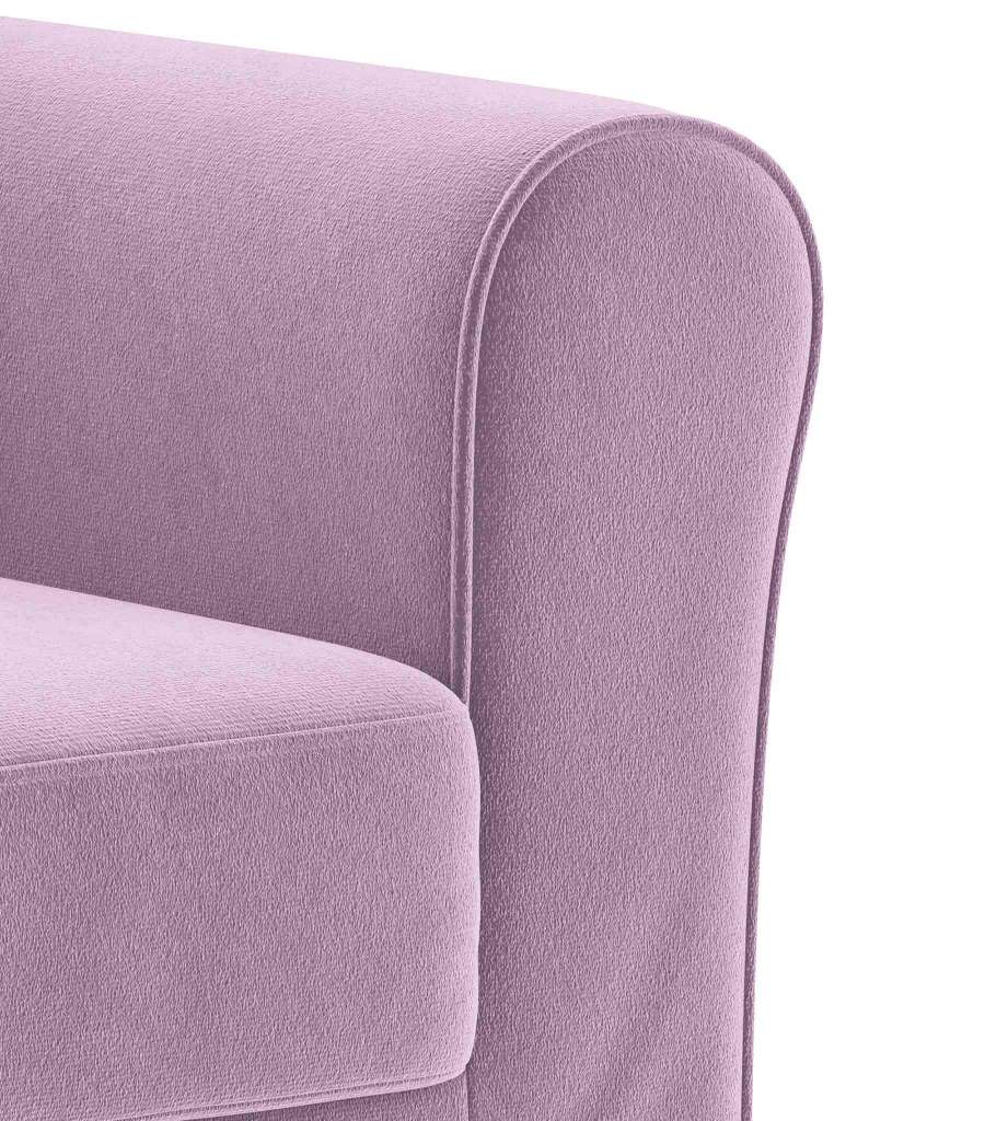 Ektorp Jennylund Chair Cover-Dusty rose-Velvet