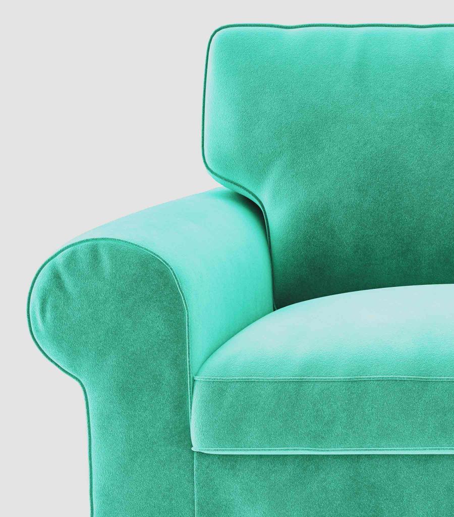 Ektorp 4 Seat Sofa Cover-Velvet cyan-Velvet