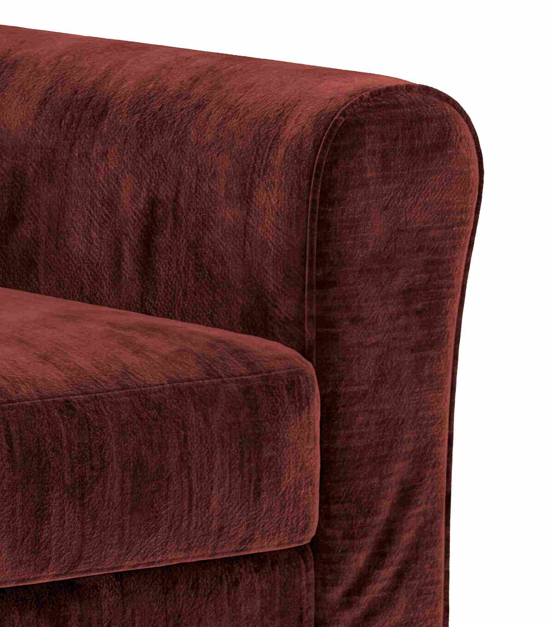 Ektorp Jennylund Chair Cover-Chenille Burnt Brick