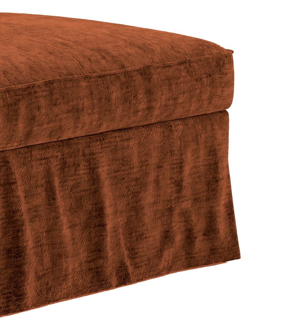 Ektorp Chaise Lounge with Arm Sofa Cover-Chenille Terracotta