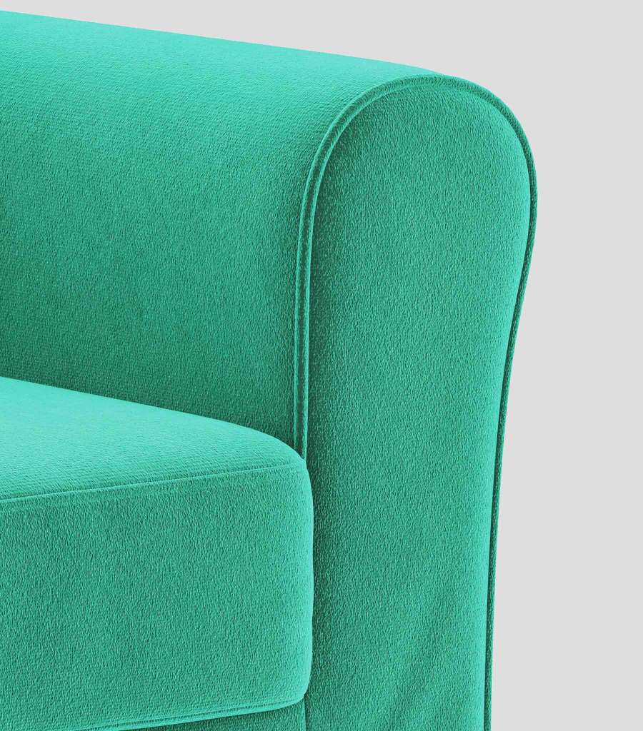 Ektorp Jennylund Chair Cover-Cyan-Velvet