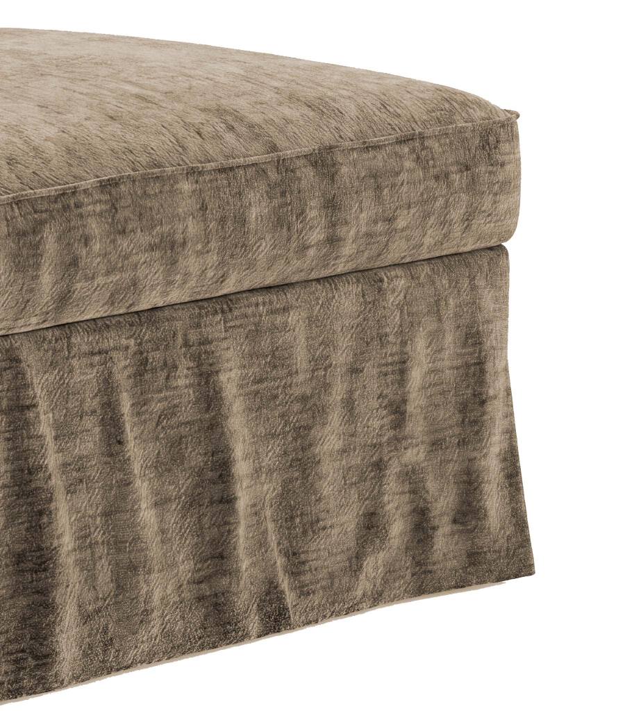 Ektorp Footstool Cover-Chenille Antelope