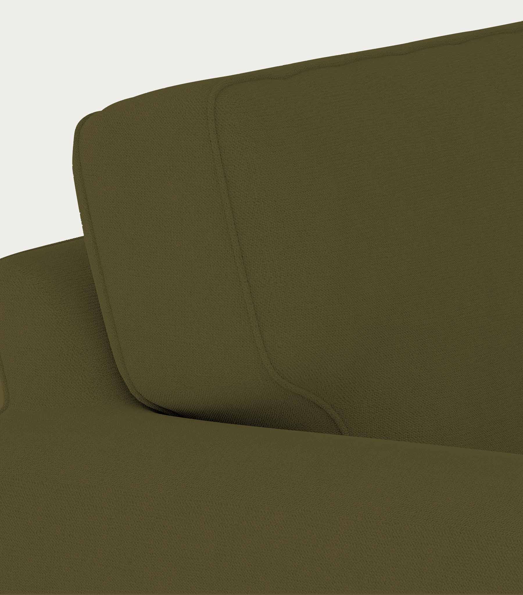 Ektorp Loveseat with Chaise Lounge Cover-Microfiber Olive