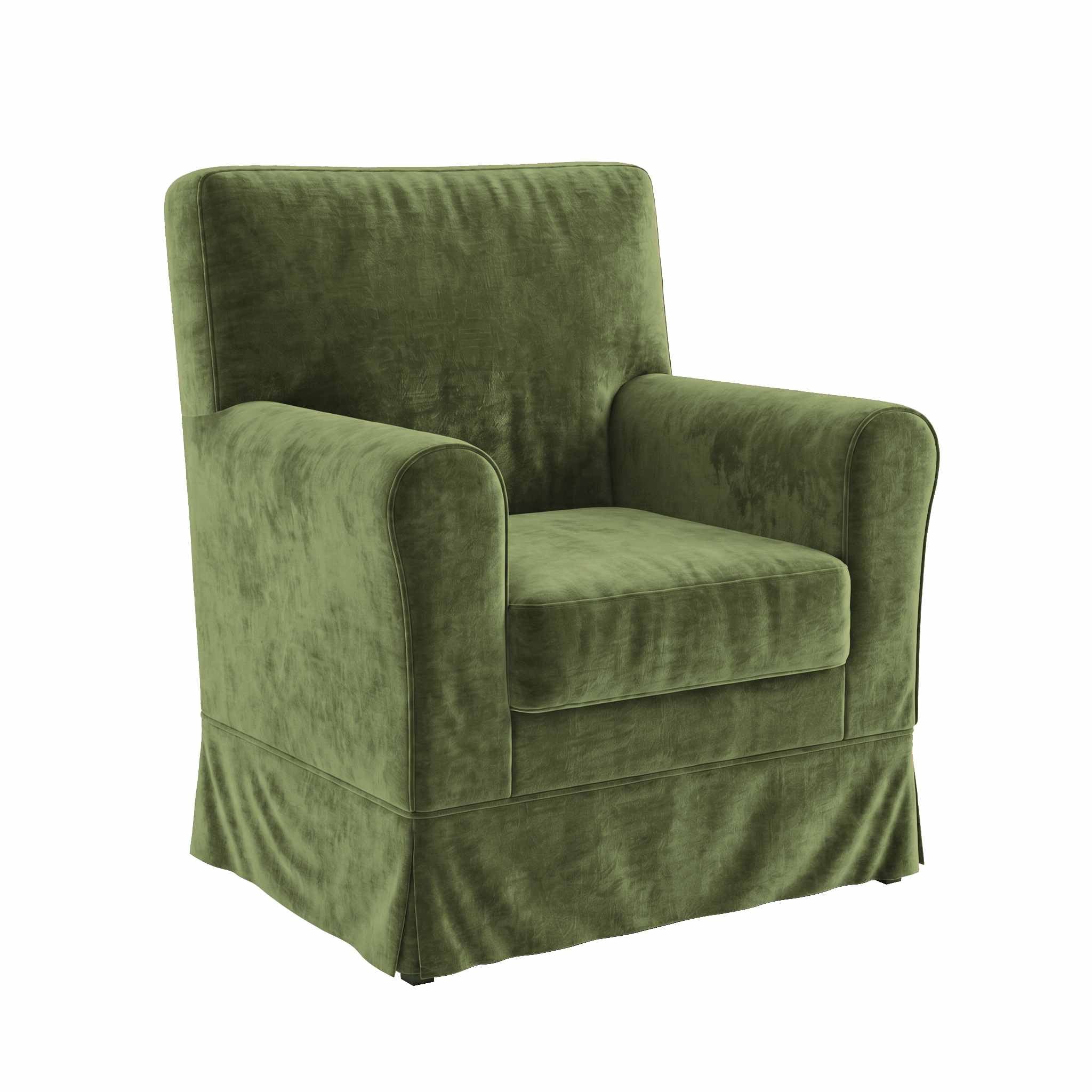 Ektorp Jennylund Chair Cover-Chenille Cypress Green