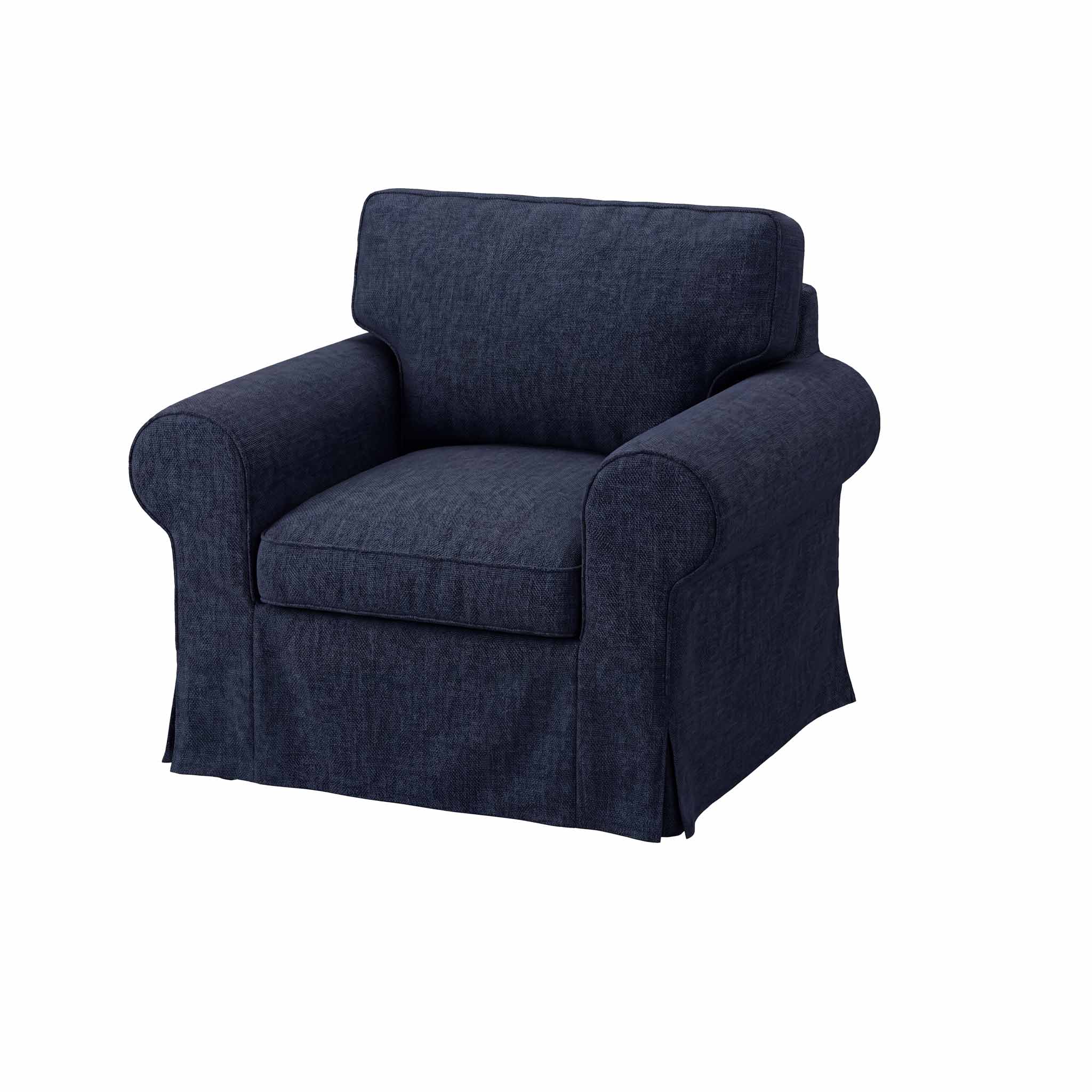 Ektorp Armchair Cover-Chenille Midnight