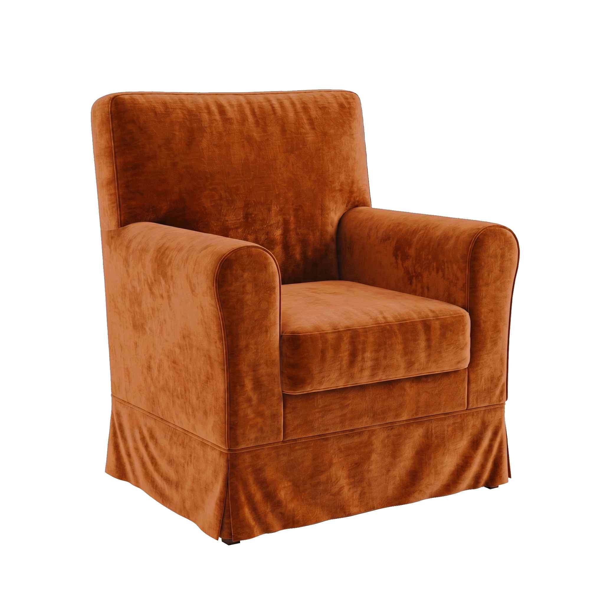Ektorp Jennylund Chair Cover-Chenille Terracotta
