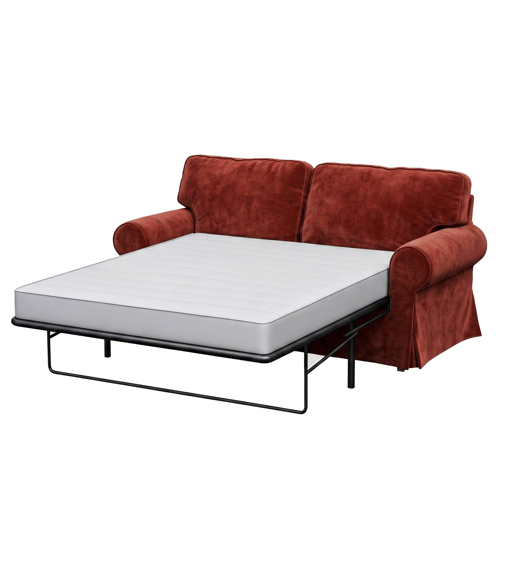 Ektorp Two-Seater Sofa Bed Cover-Chenille Burnt Brick