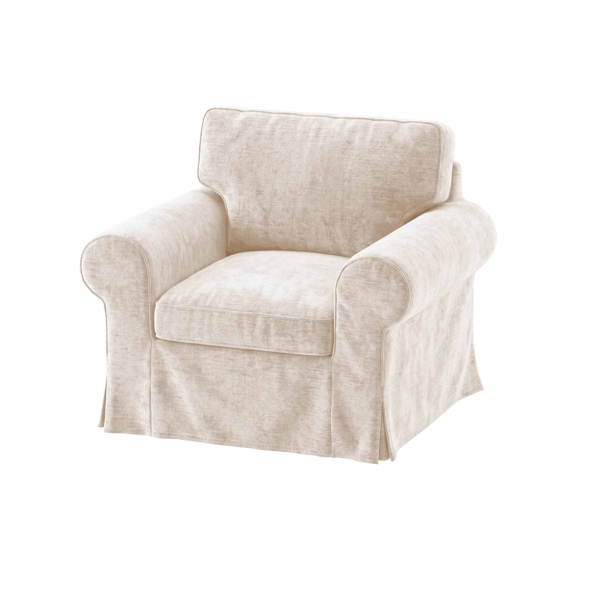 UPPLAND Armchair Cover-Chenille Buttermilk