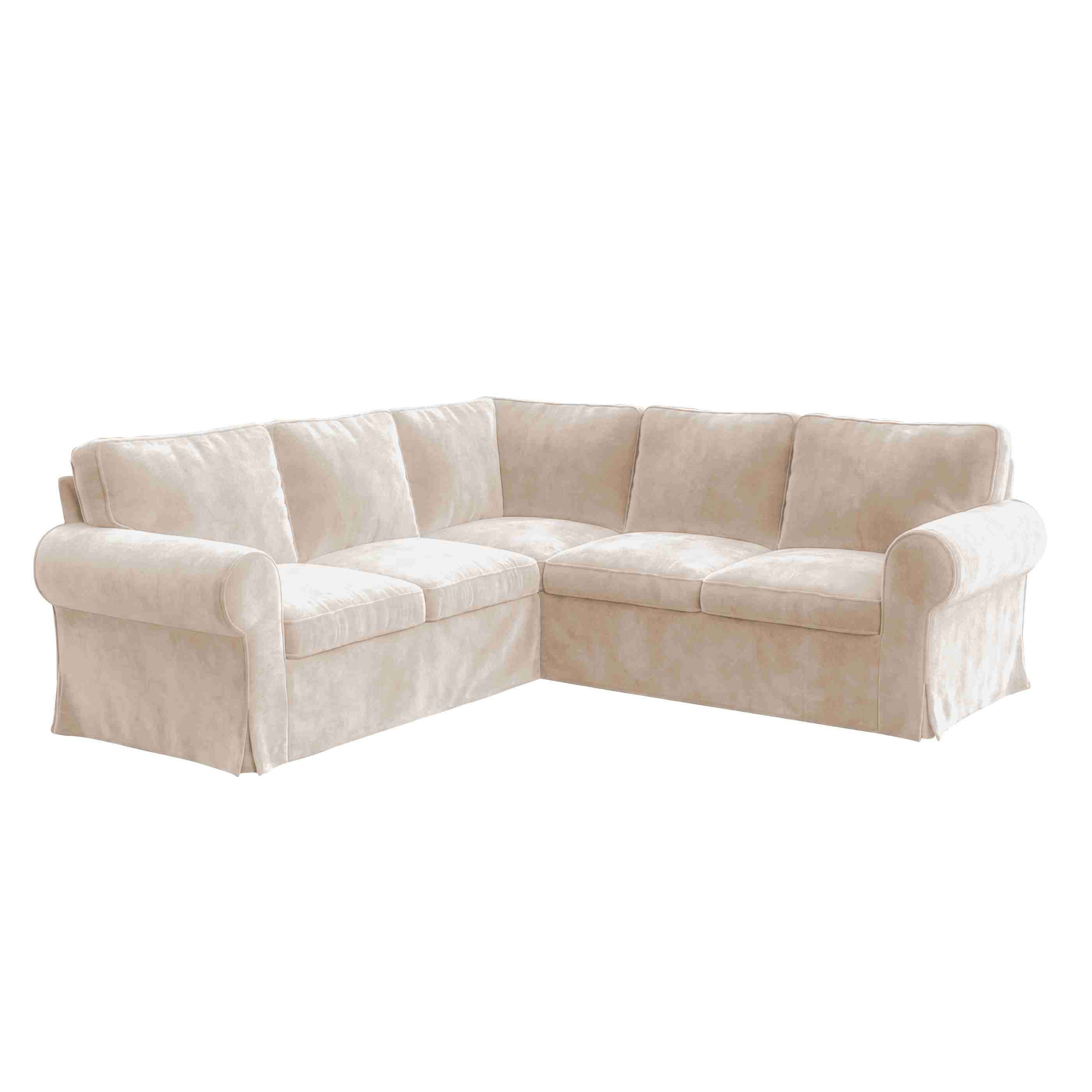 Ektorp 4 Seat Sofa Cover-Chenille Buttermilk