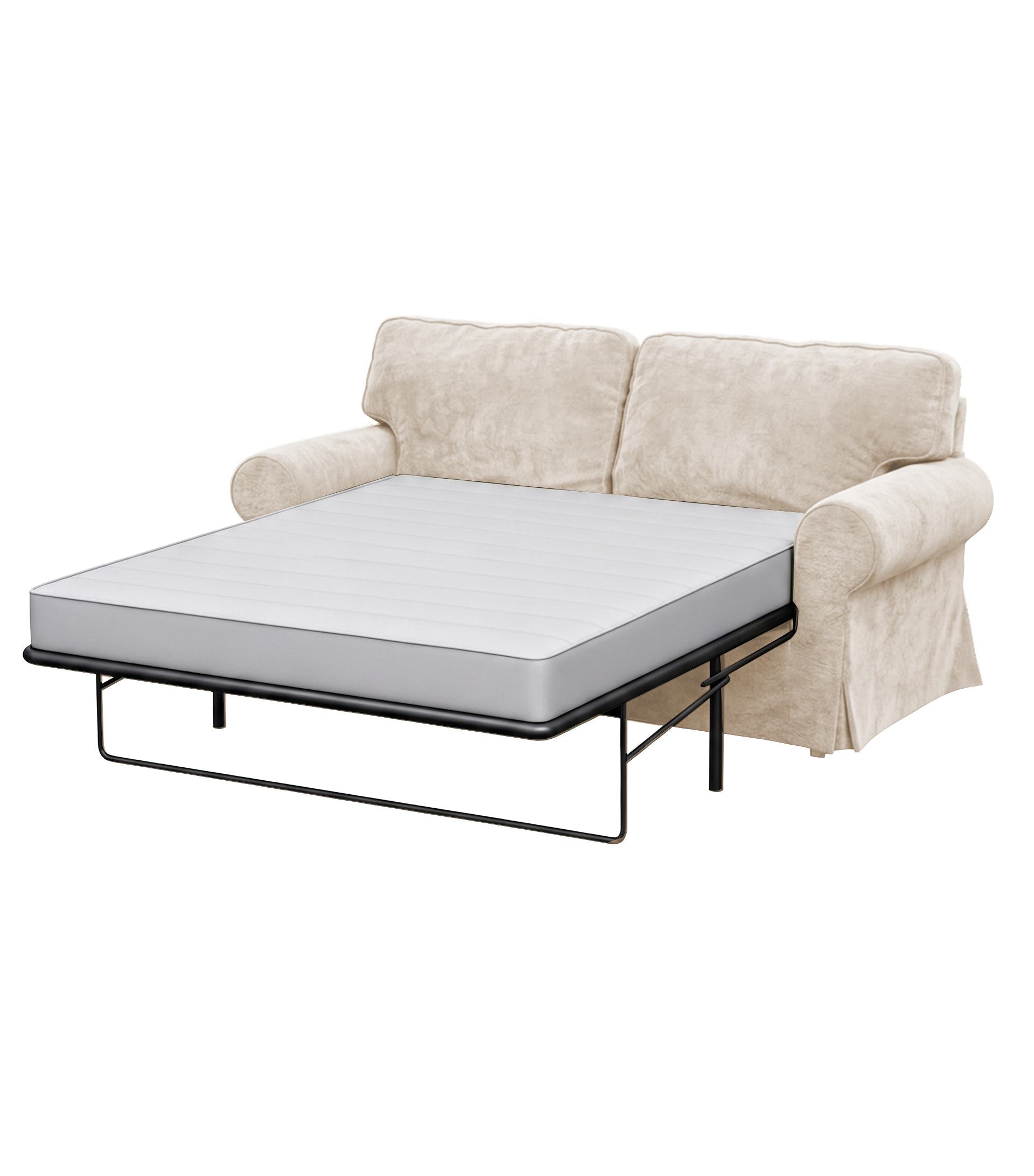 Ektorp Two-Seater Sofa Bed Cover-Chenille Buttermilk