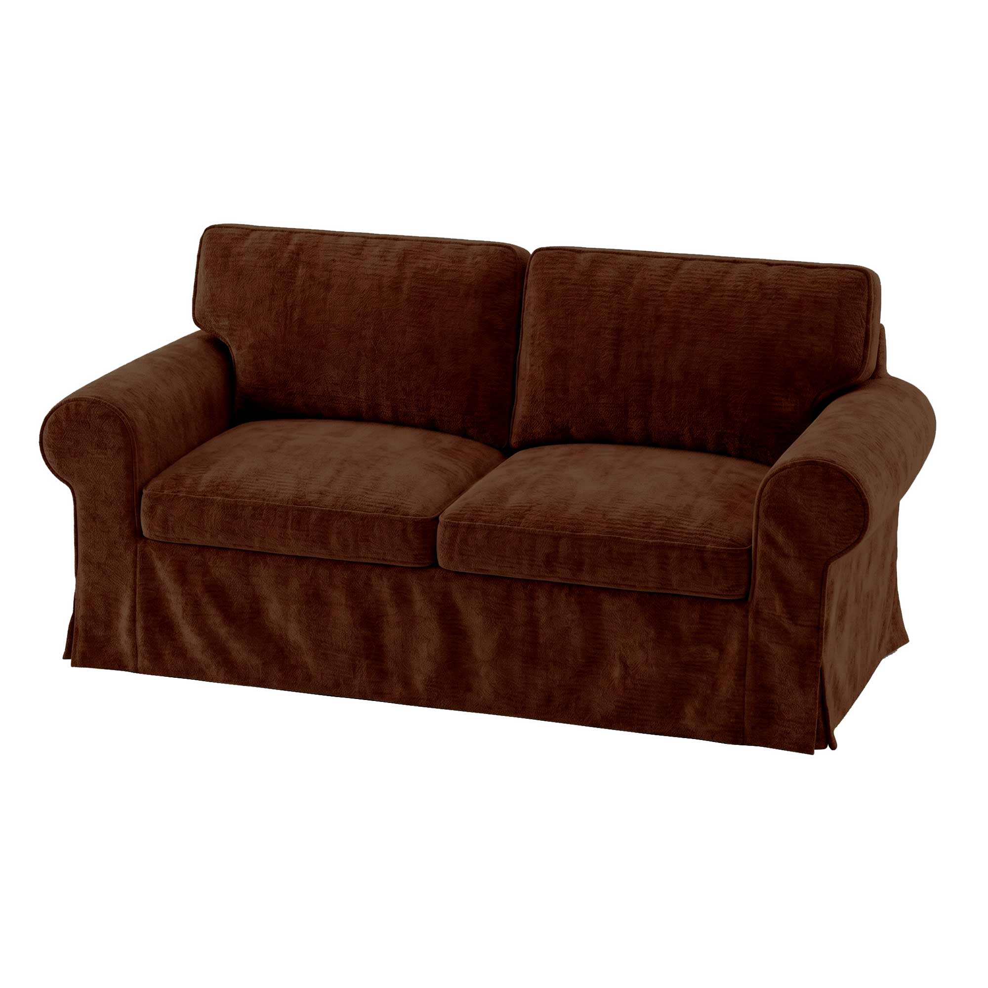 UPPLAND Loveseat Cover-Chenille Chestnut