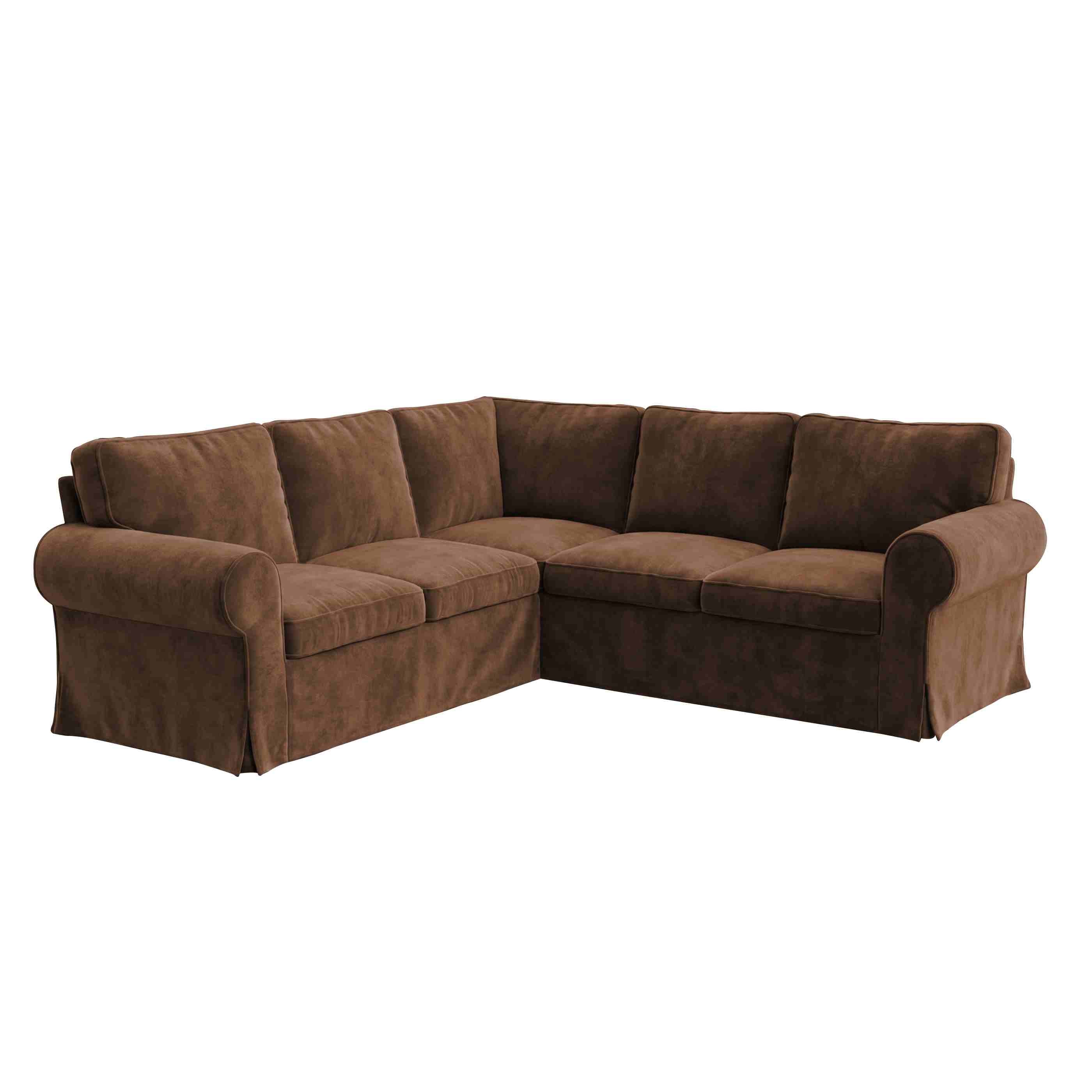 Ektorp 4 Seat Sofa Cover-Chenille Chestnut