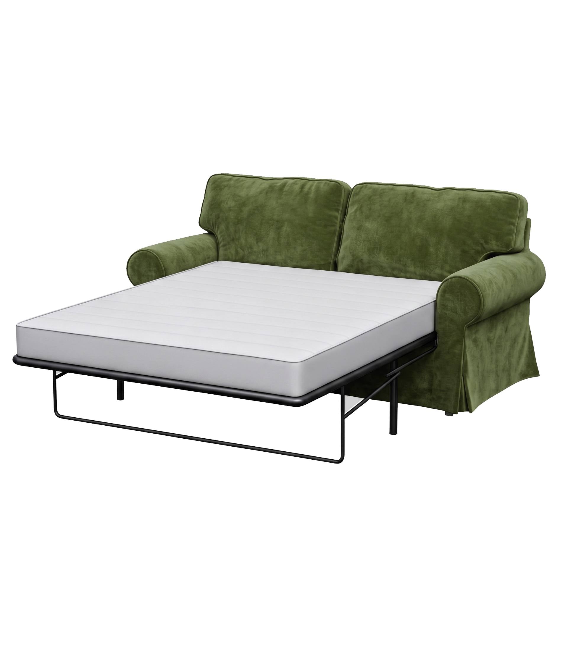 Ektorp Two-Seater Sofa Bed Cover-Chenille Cypress Green