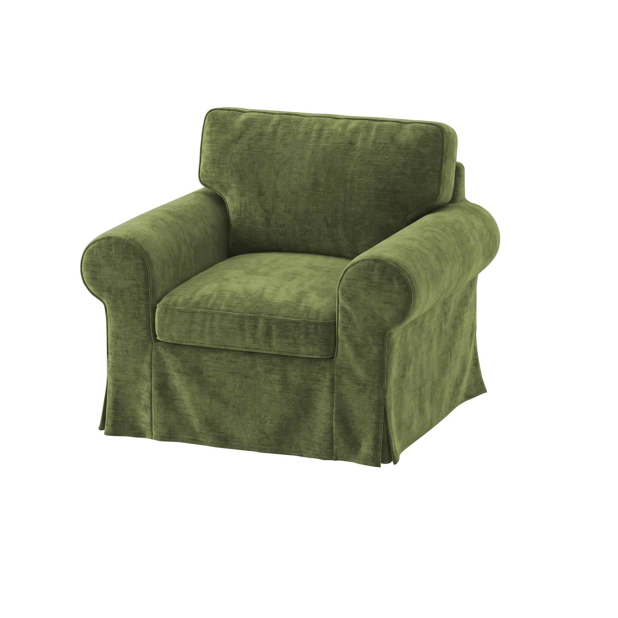 Ektorp Armchair Cover-Chenille Cypress Green