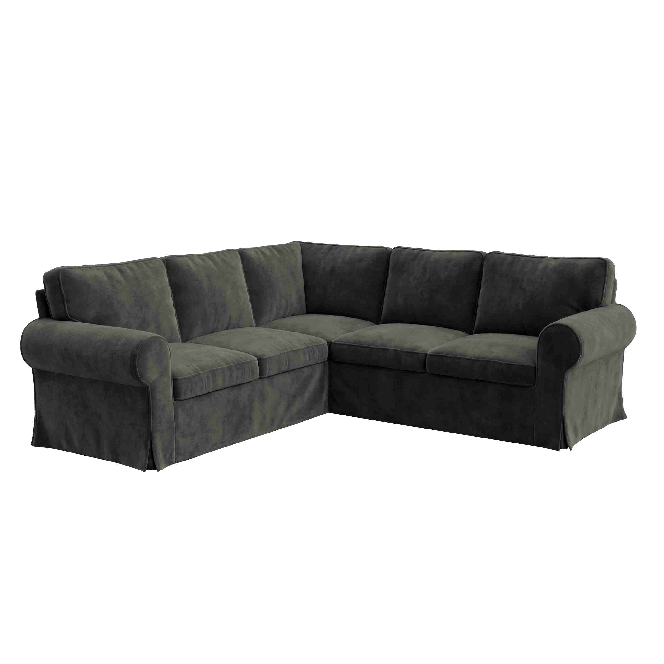 Ektorp 4 Seat Sofa Cover-Chenille Graphite