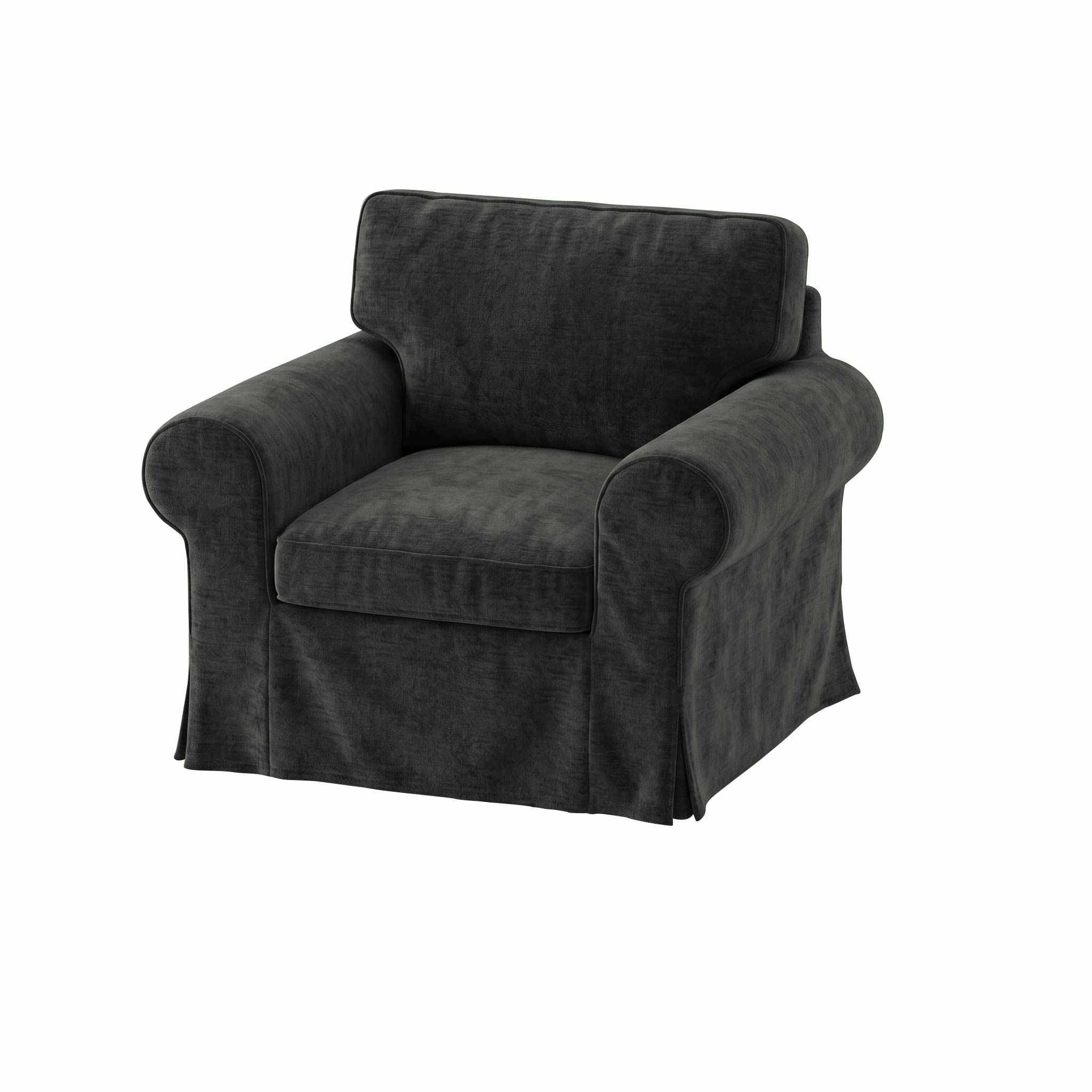 Ektorp Armchair Cover-Chenille Graphite