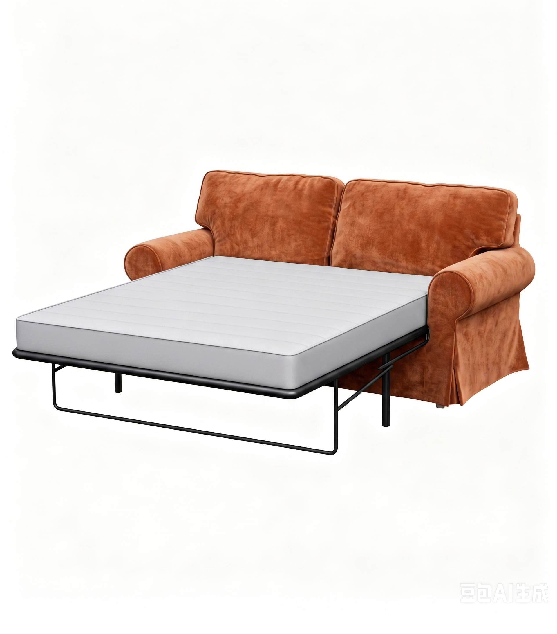 Ektorp Two-Seater Sofa Bed Cover-Chenille Terracotta