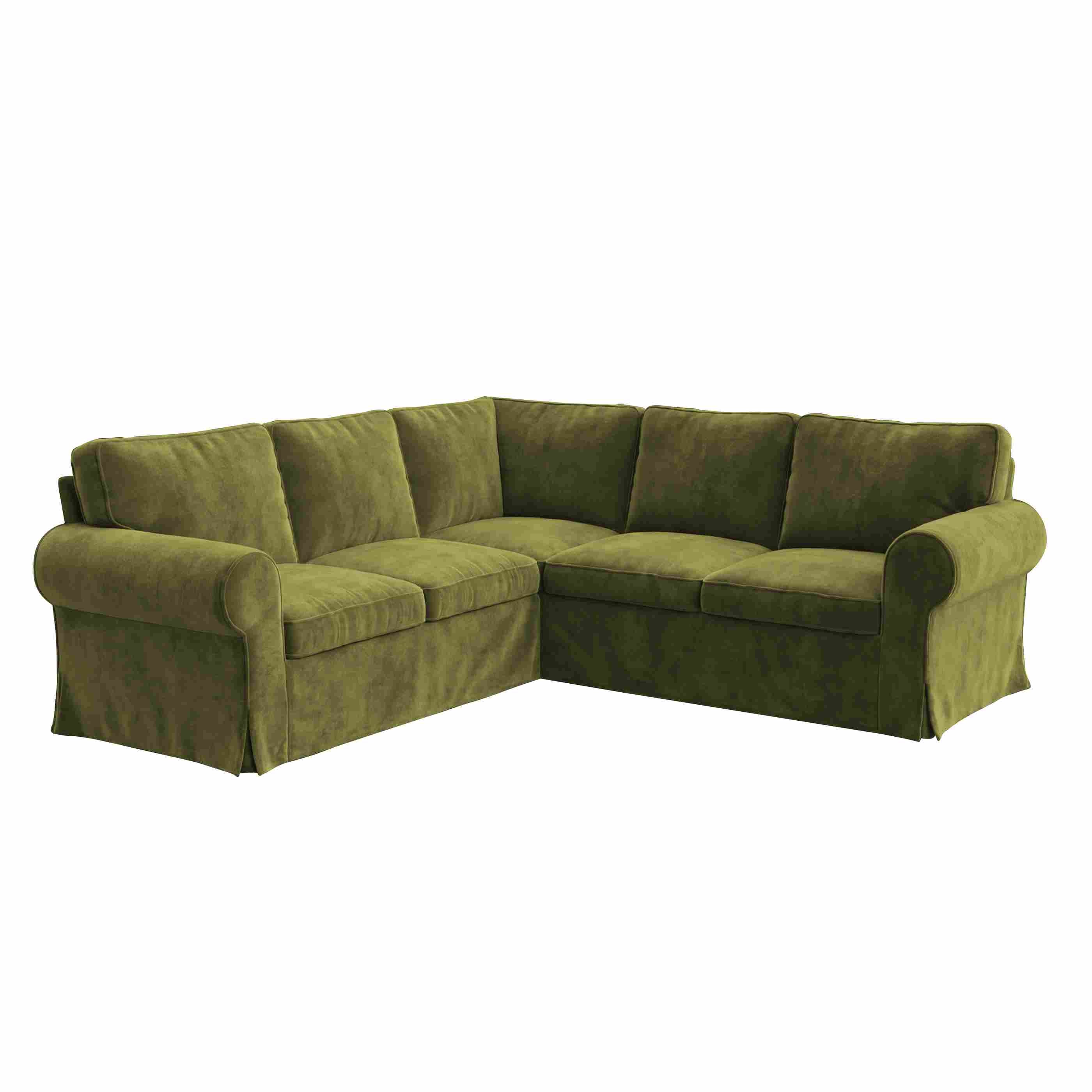 UPPLAND Four-Seater Corner Sofa Cover-Chenille Winter Moss