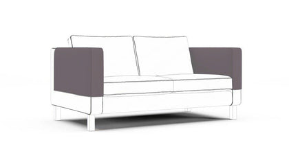 Sofa armrest covers-Everyday Cotton Charcoal-Everyday Cotton