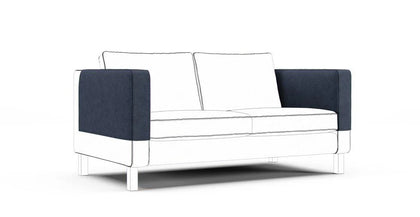 Sofa armrest covers-Everyday Weave Navy-Everyday Weave