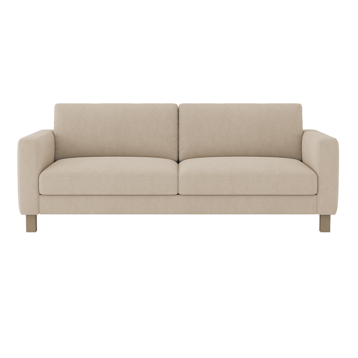 Karlstad 3 Seat Sofa Cover-Camel-Microfiber