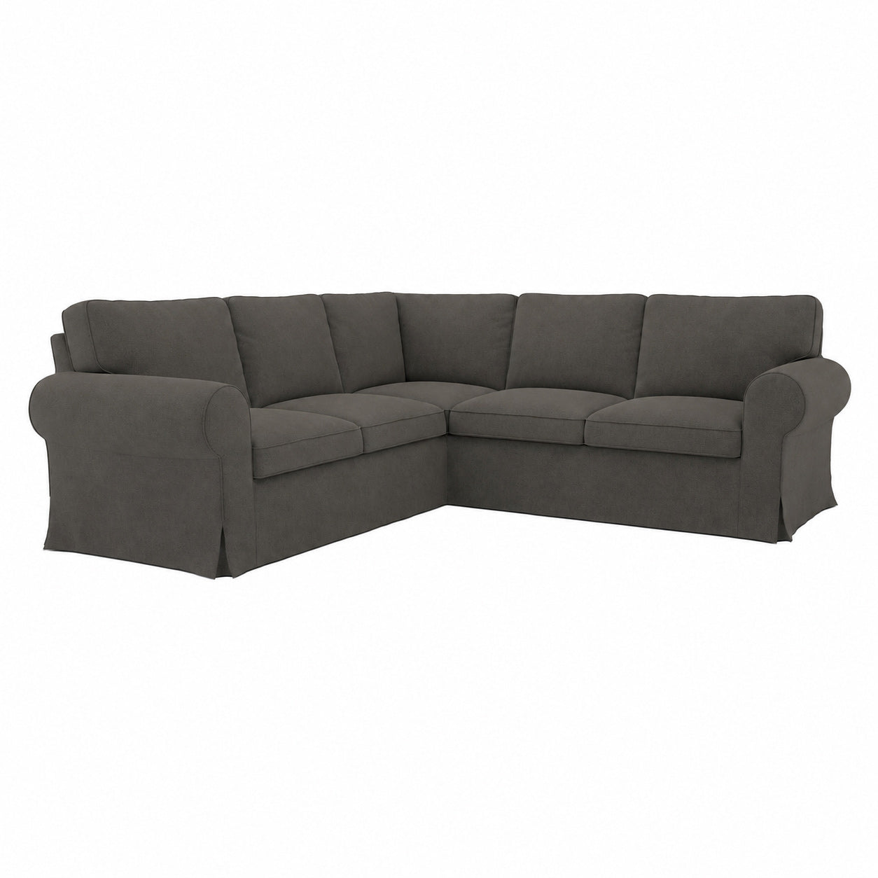 UPPLAND Four-Seater Corner Sofa Cover-Microfiber Ash