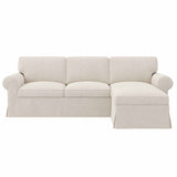 Ektorp Loveseat with Chaise Lounge Cover