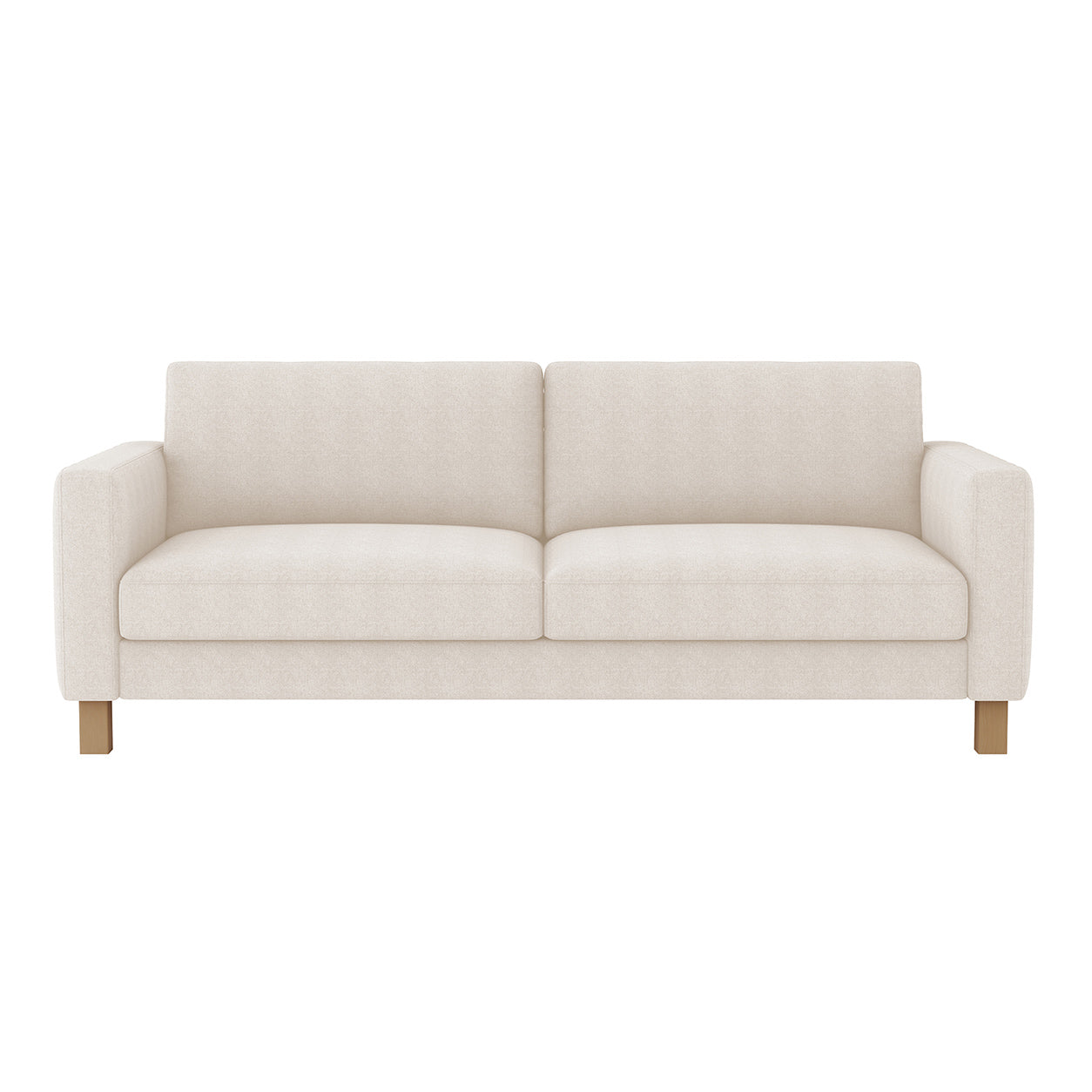 Karlstad 3 Seat Sofa Cover-Cream-Structural Weave