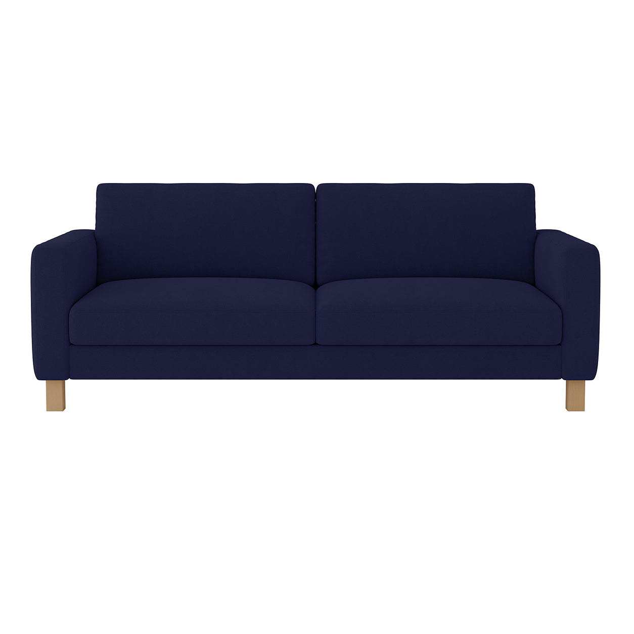 Karlstad 3 Seat Sofa Cover-Navy blue-Microfiber