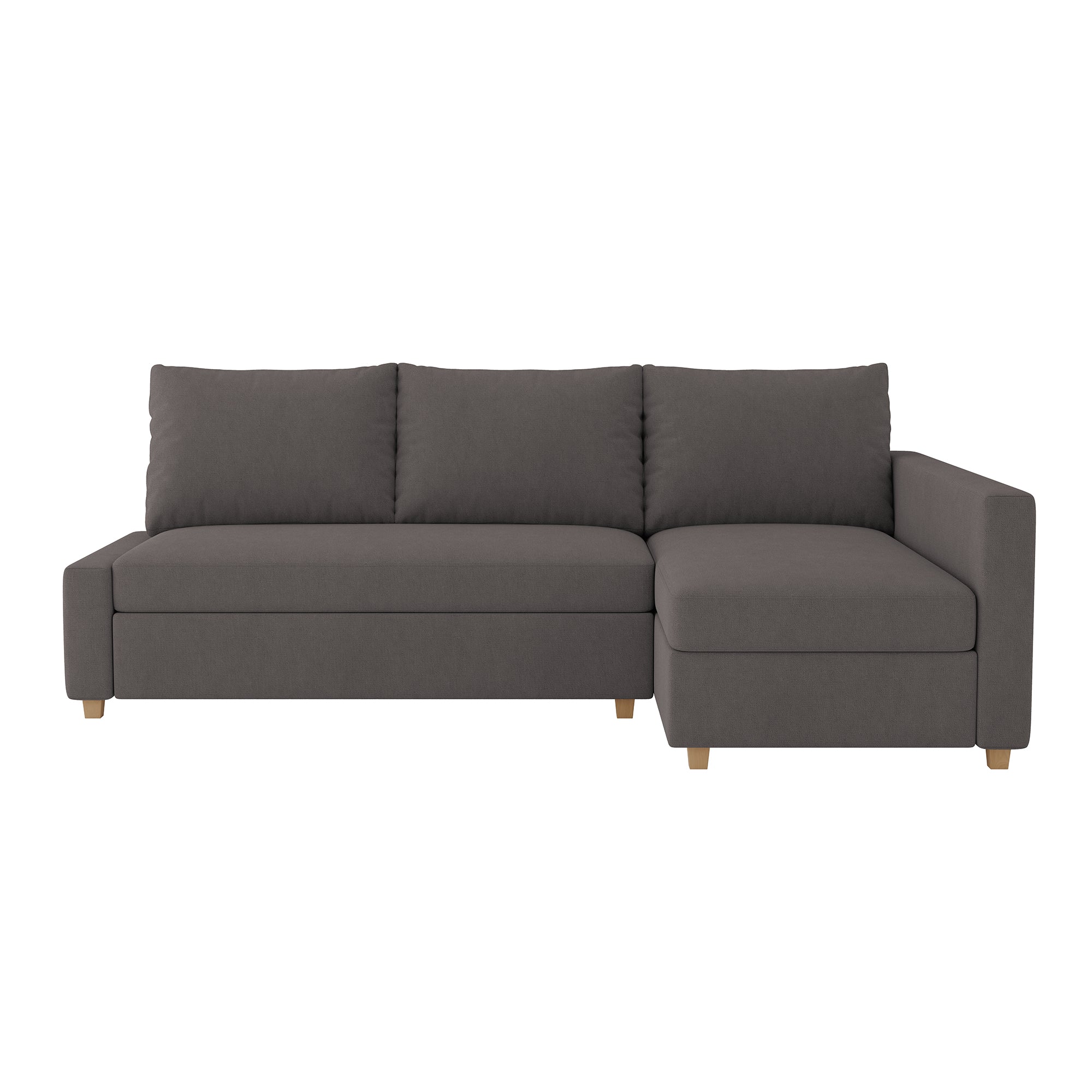 Friheten Sofa Bed Cover (includes right-side bench cover)-Cyan-Velvet