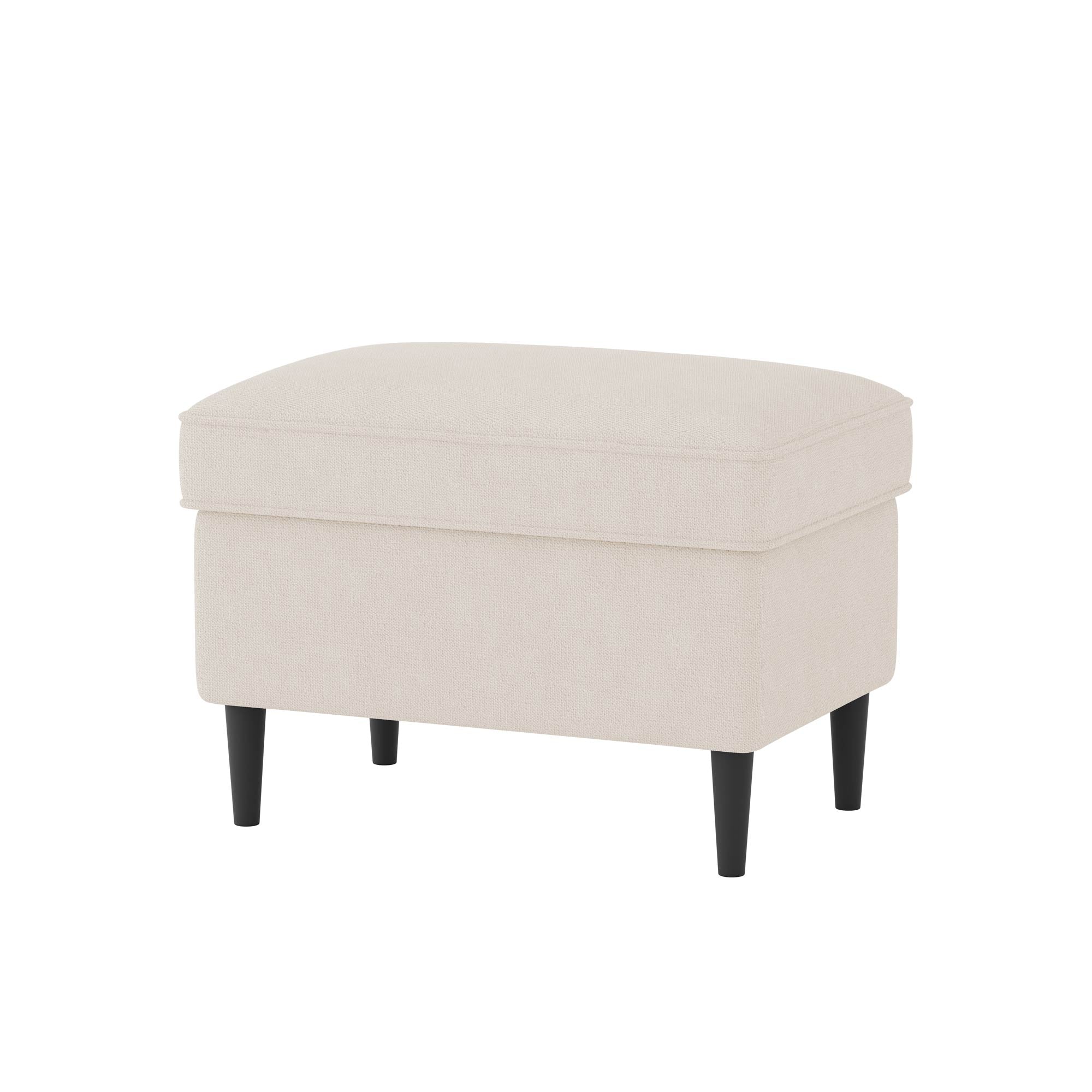 STRANDMON Footstool Cover-Ivory-Microfiber