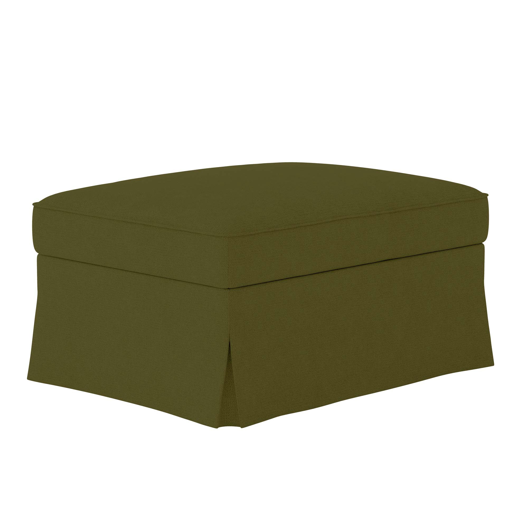 UPPLAND Footstool Cover-Microfiber Olive