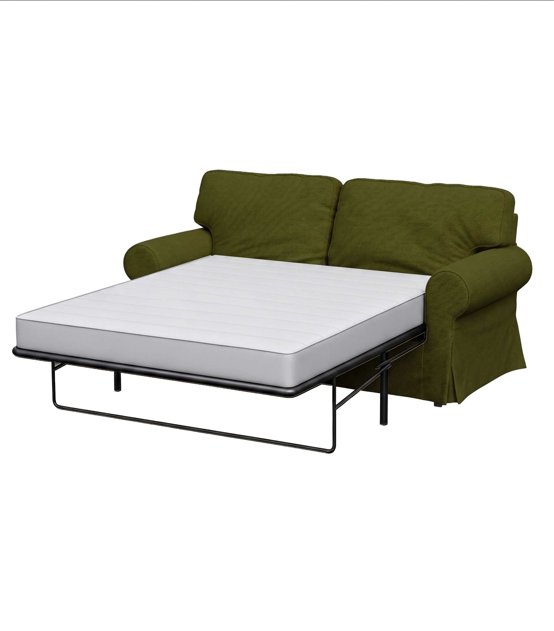 Ektorp Two-Seater Sofa Bed Cover-Microfiber Olive