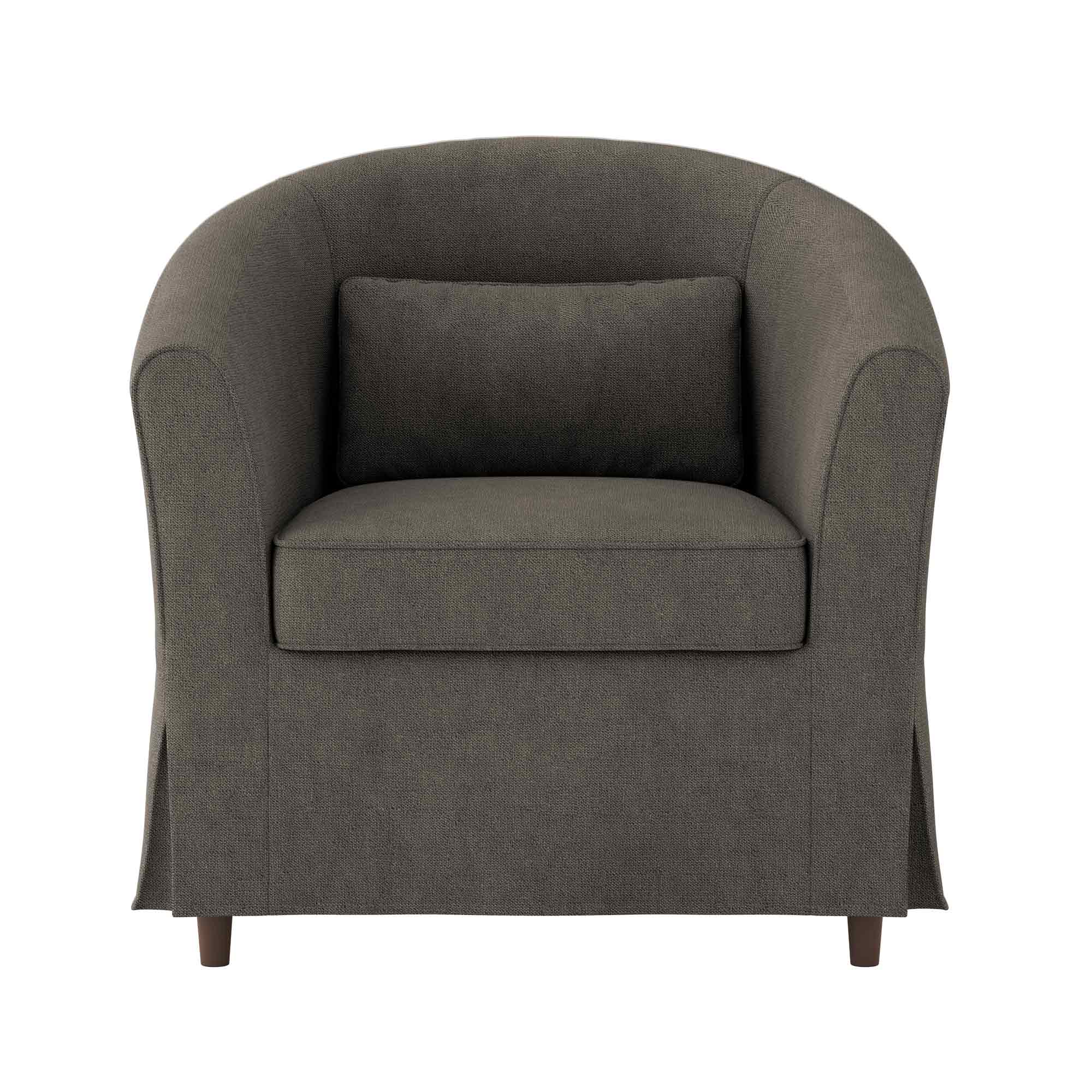TULLSTA Chair Cushion Cover-Ash-Microfiber