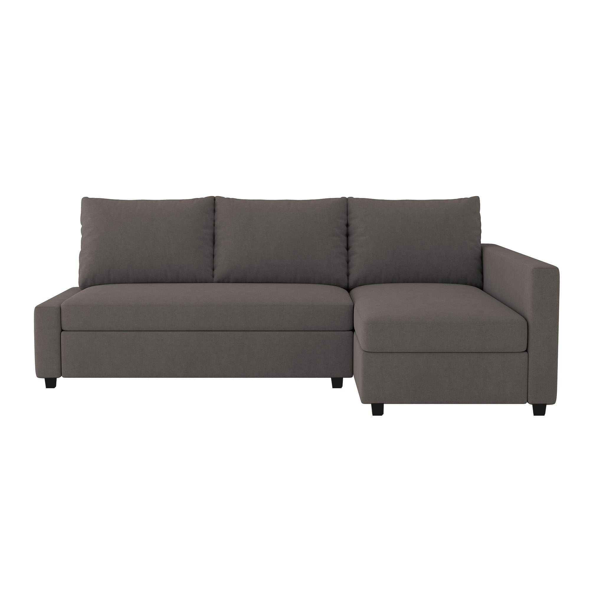Friheten Sofa Bed Cover (includes right-side bench cover)-ash-Microfiber