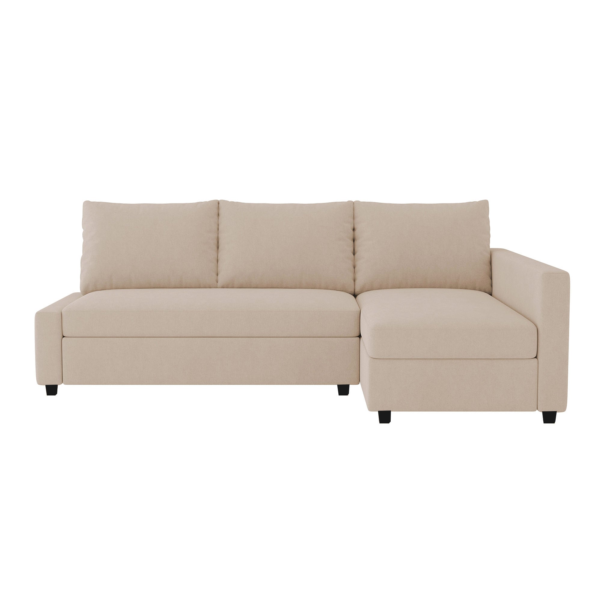 Friheten Sofa Bed Cover (includes right-side bench cover)-Camel-Microfiber