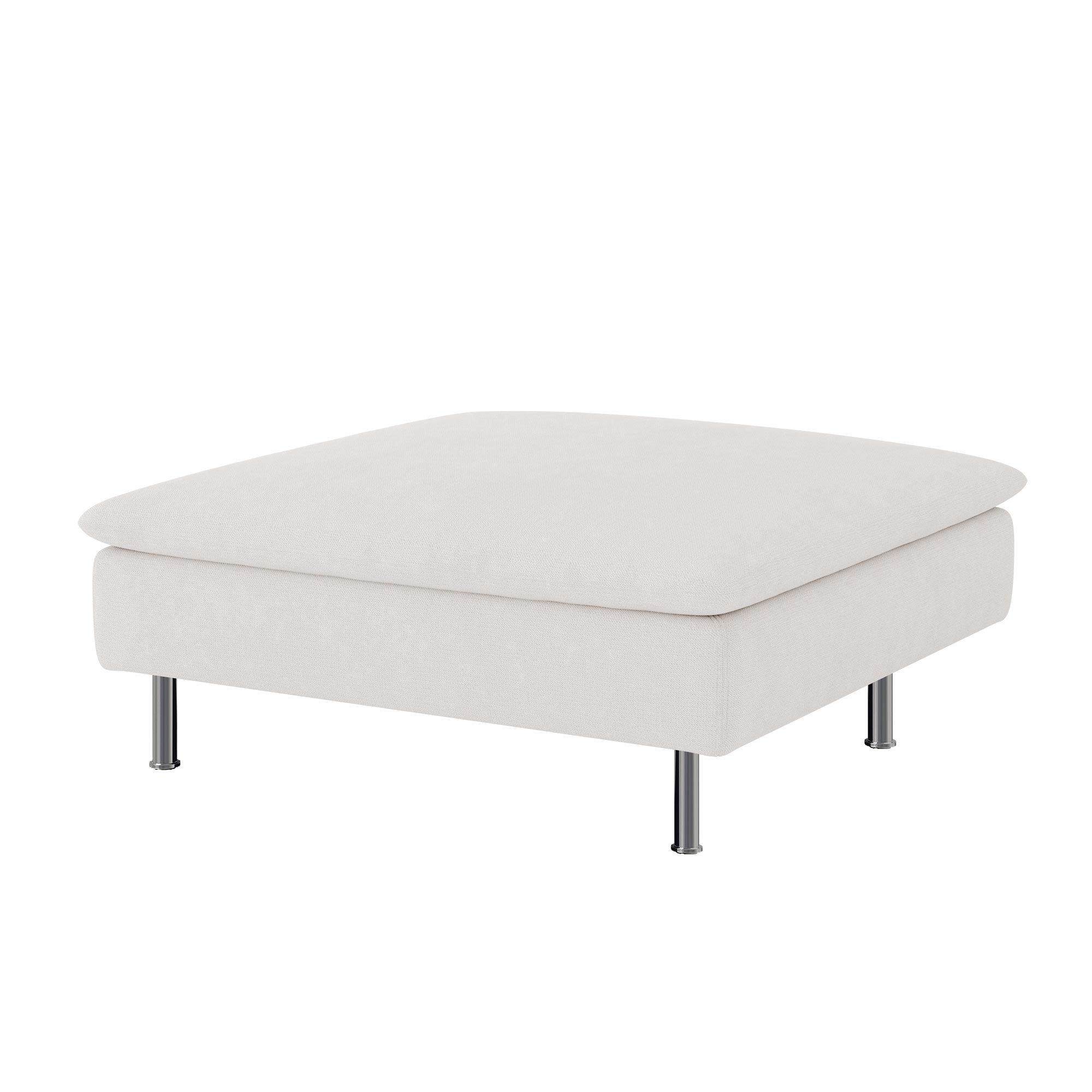 SODERHAMN Footstool Cover-Ivory-Microfiber